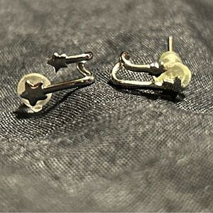 Silver Star Stud Earrings